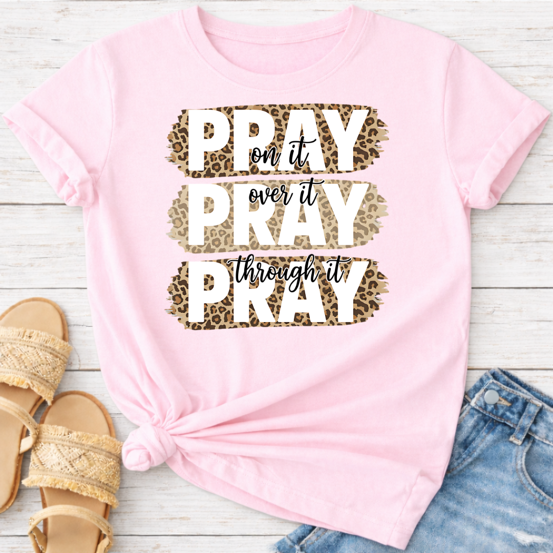PRAY LEOPARD T-SHIRT