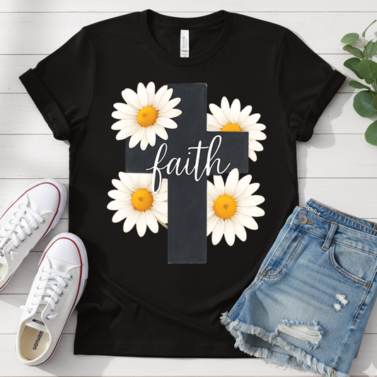 FLOWER CROSS T-SHIRT