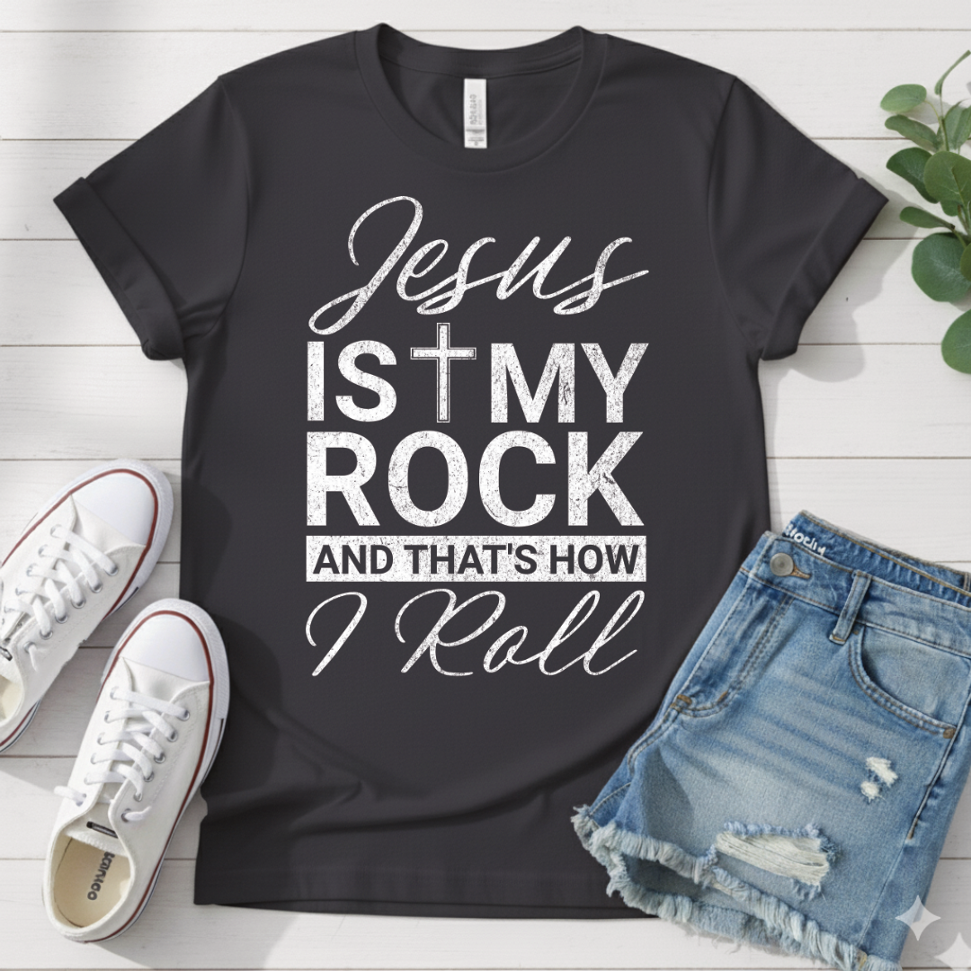 JESUS IS MY ROCK T-SHIRT