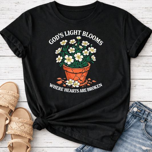 GOD'S LIGHT BLOOMS T-SHIRT