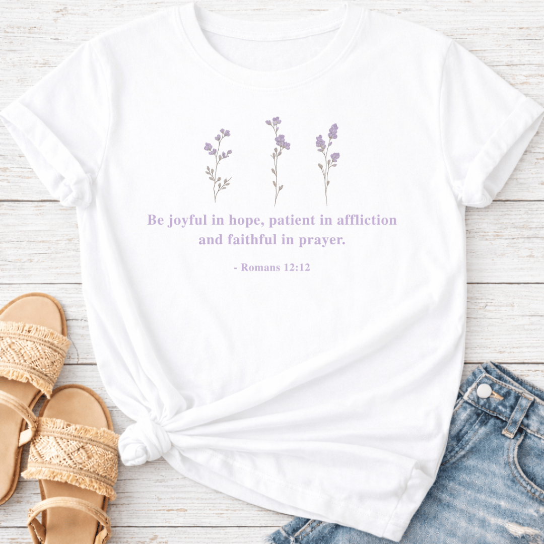 ROMANS 12:12 T-SHIRT