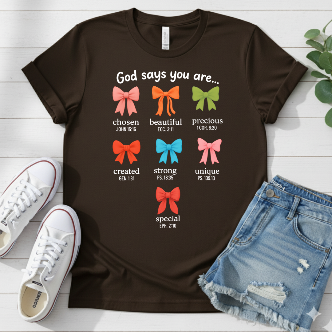 GOD SAYS YOU ARE.. T-SHIRT