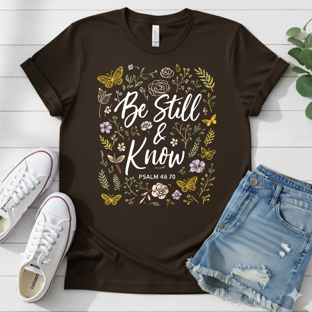 BE STILL AND KNOW T-SHIRT