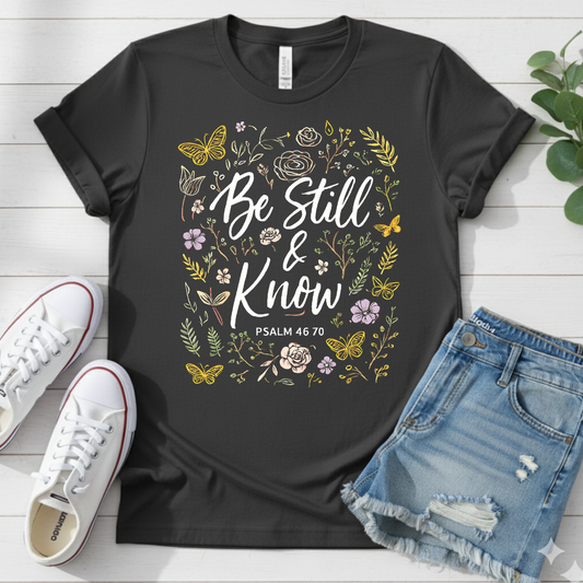 BE STILL AND KNOW T-SHIRT
