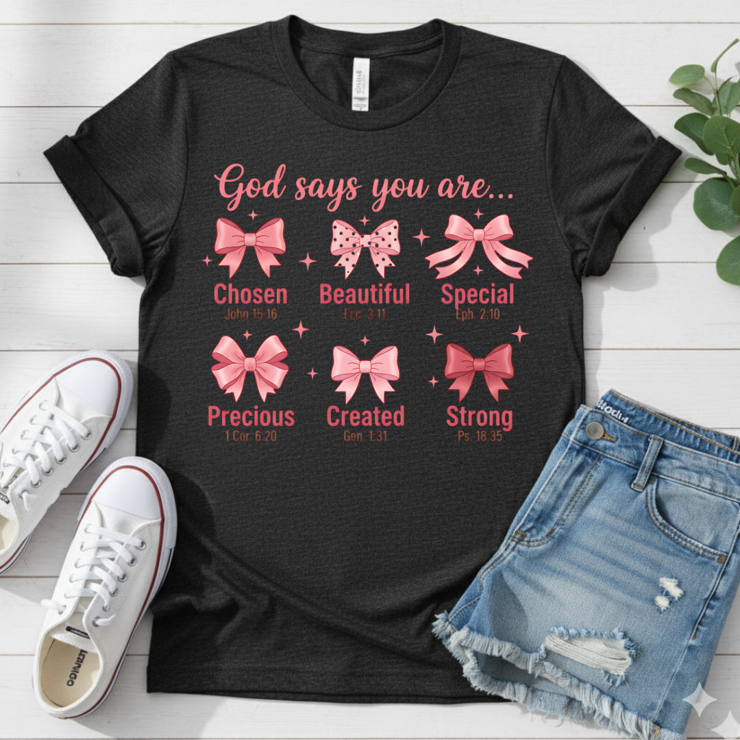 GOD SAYS YOU ARE .. T-SHIRT