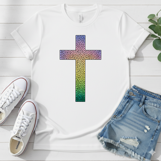 COLORFUL CROSS T-SHIRT
