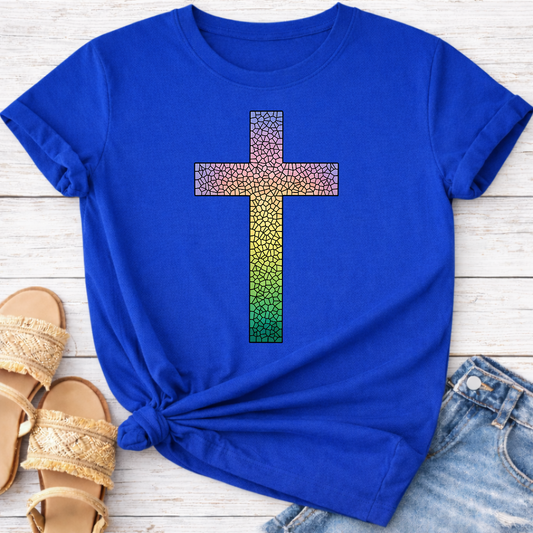 COLORFUL CROSS T-SHIRT
