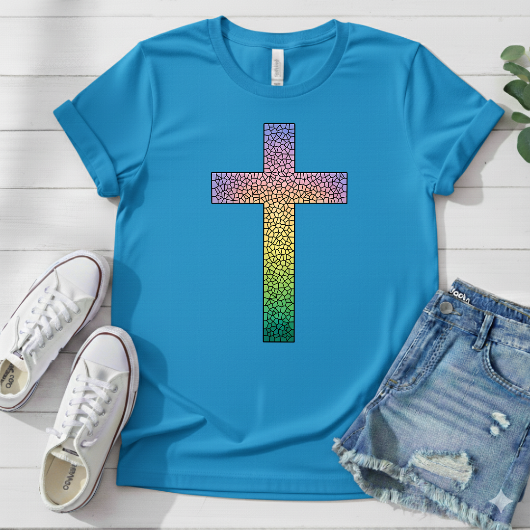 COLORFUL CROSS T-SHIRT