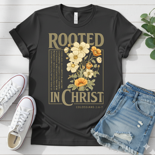 ROOTED IN CHRIST T-SHIRT