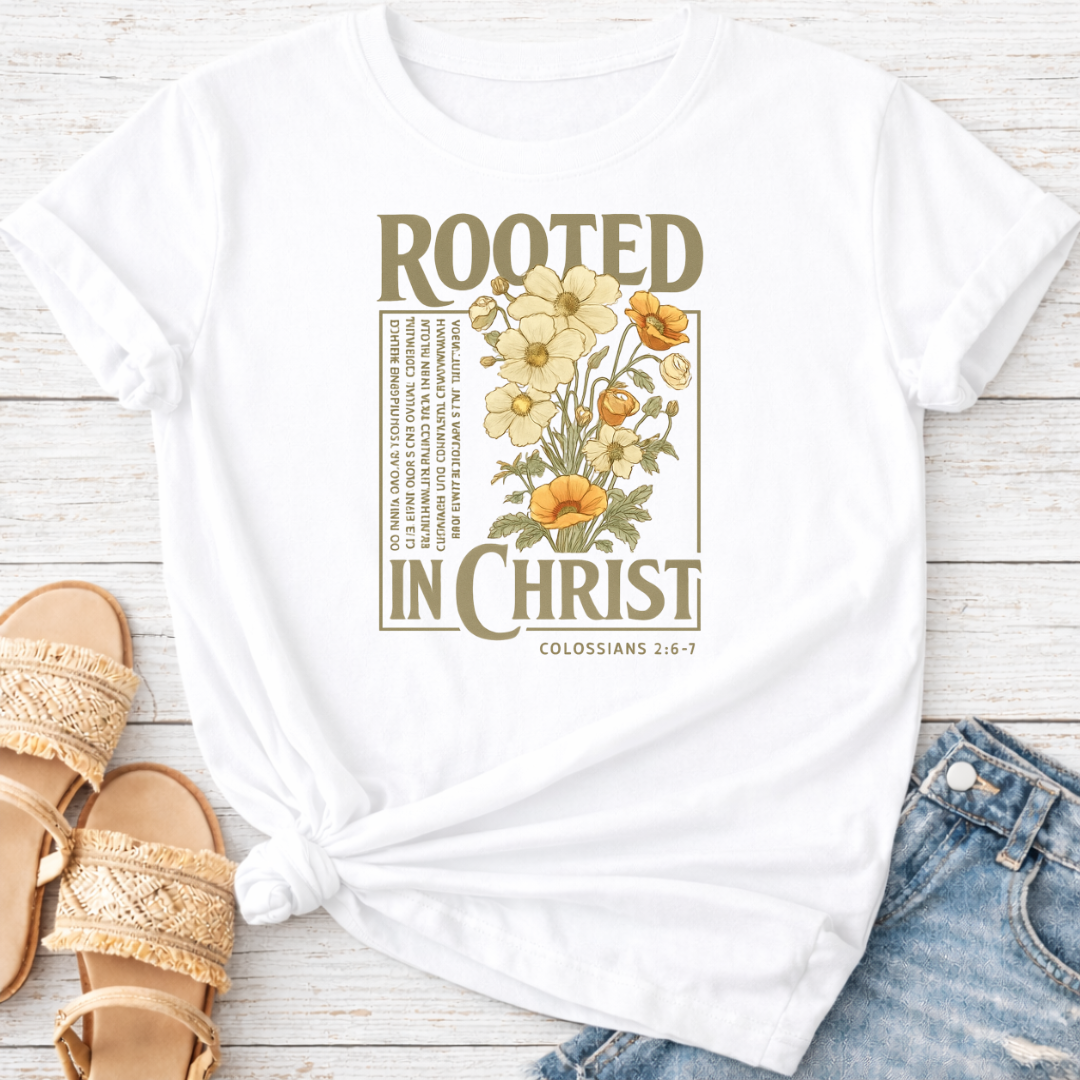 ROOTED IN CHRIST T-SHIRT