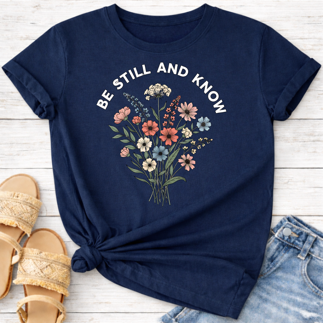 BE STILL AND KNOW T-SHIRT