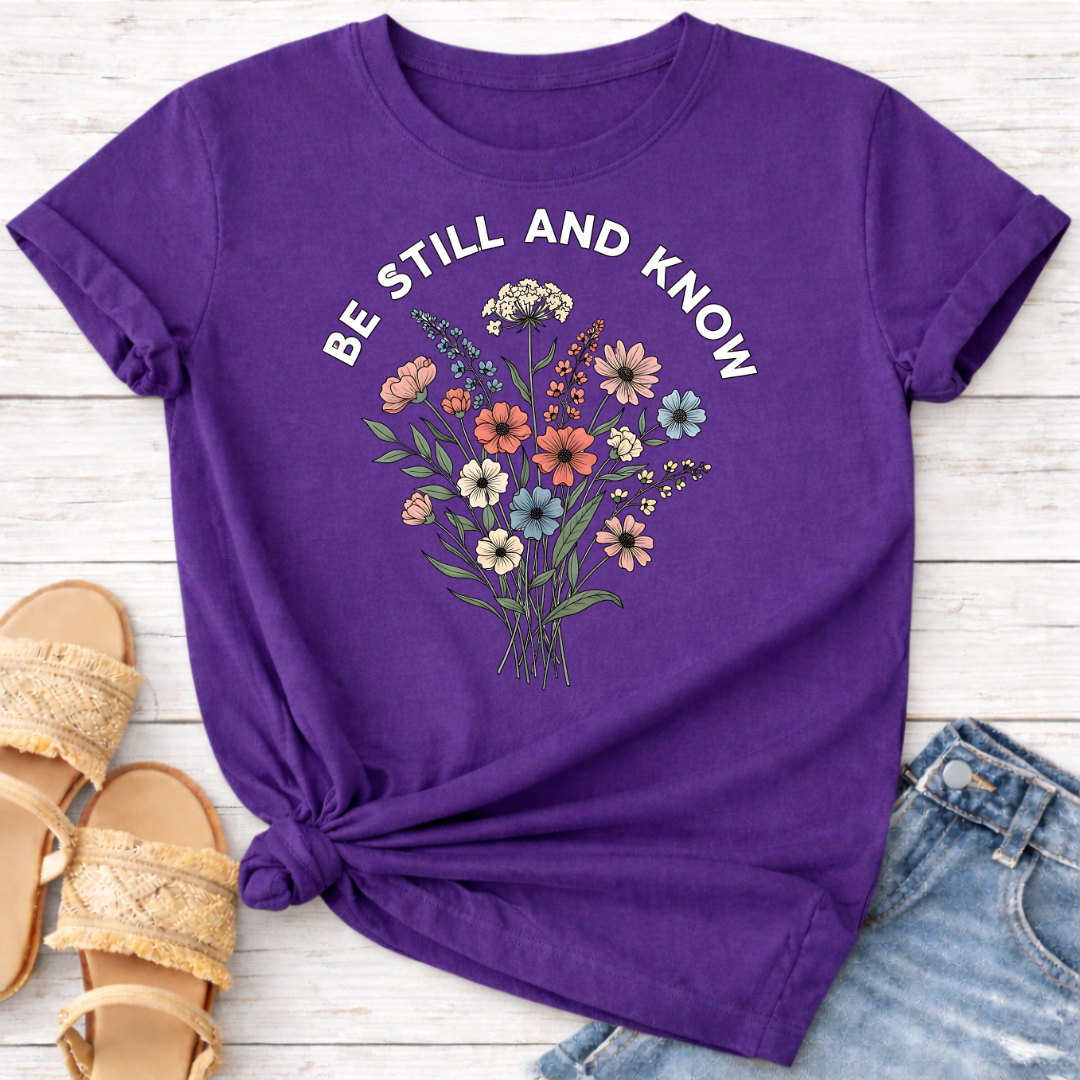 BE STILL AND KNOW T-SHIRT