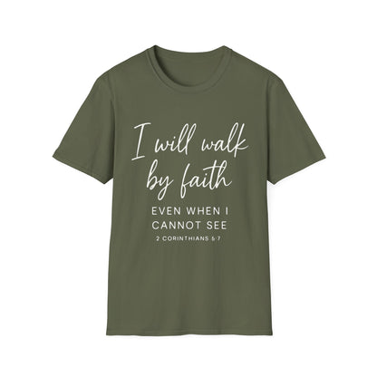 2 CORINTHIANS 5:7 T-SHIRT