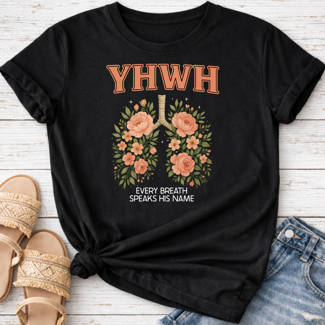YHWH FLORAL LUNGS T-SHIRT