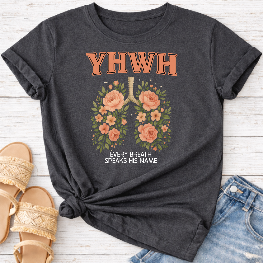 YHWH FLORAL LUNGS T-SHIRT