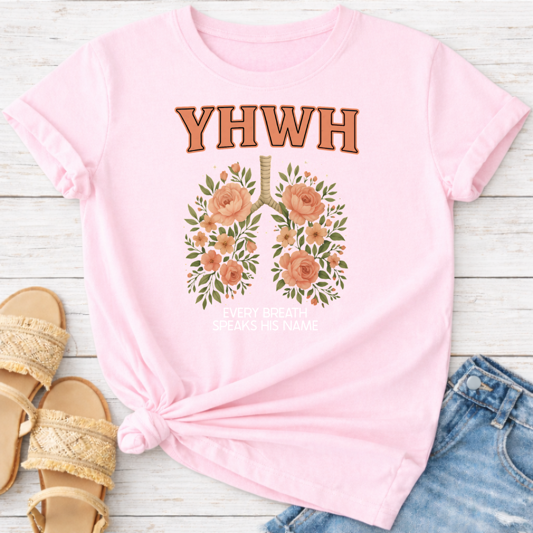 YHWH FLORAL LUNGS T-SHIRT