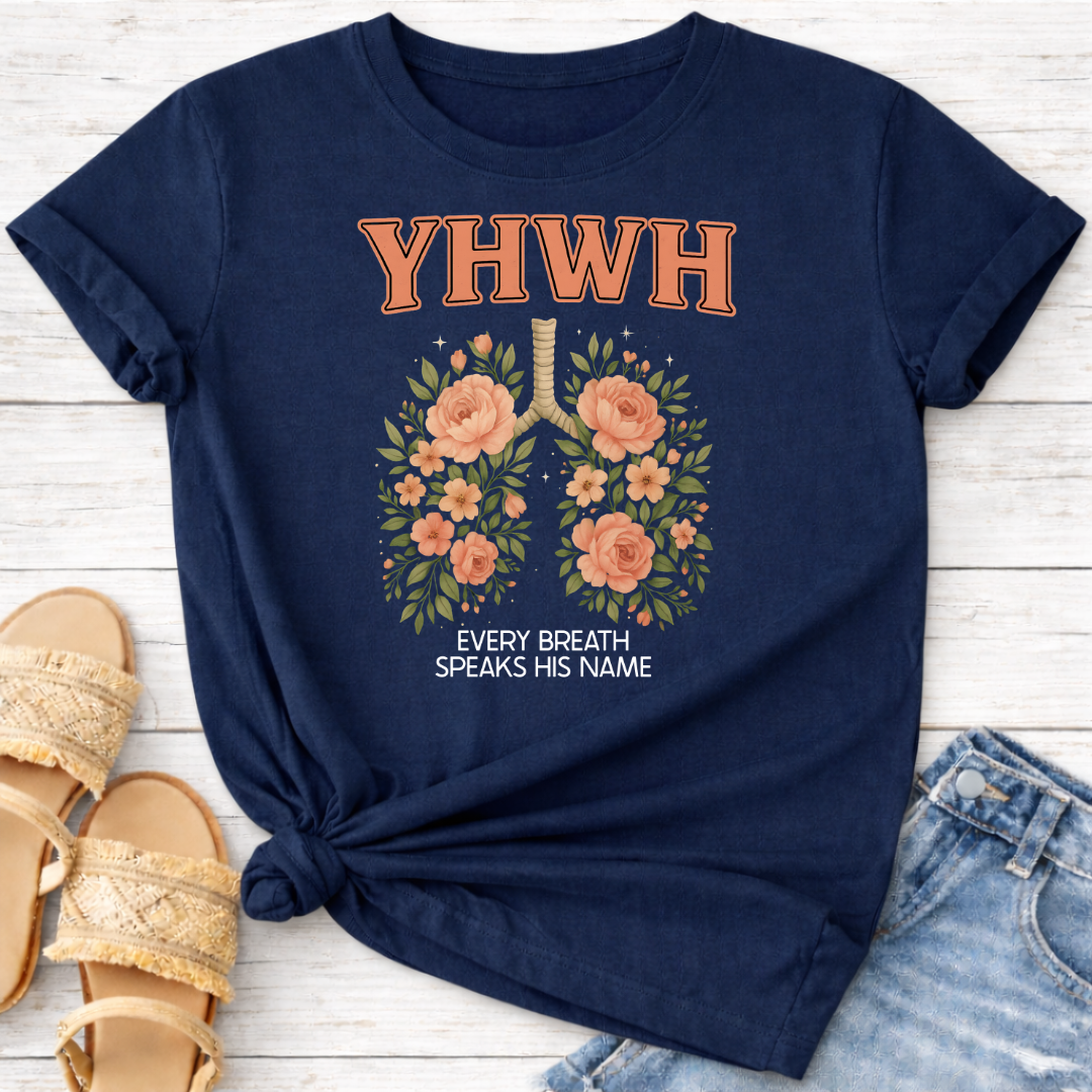 YHWH FLORAL LUNGS T-SHIRT