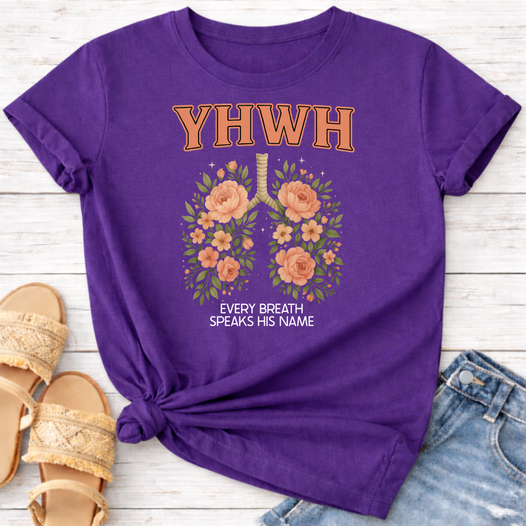 YHWH FLORAL LUNGS T-SHIRT