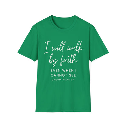 2 CORINTHIANS 5:7 T-SHIRT