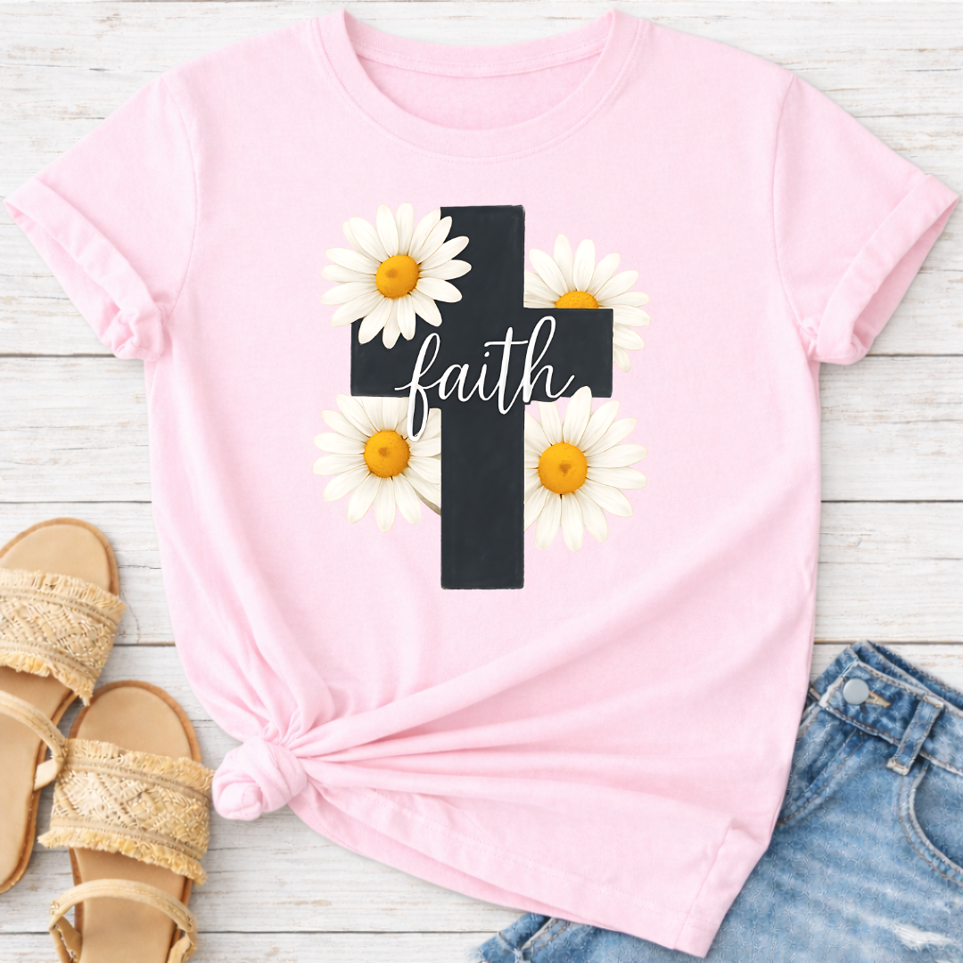 FLOWER CROSS T-SHIRT