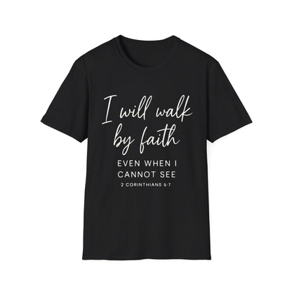 2 CORINTHIANS 5:7 T-SHIRT