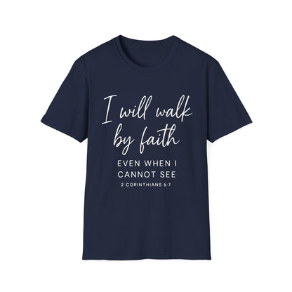 2 CORINTHIANS 5:7 T-SHIRT