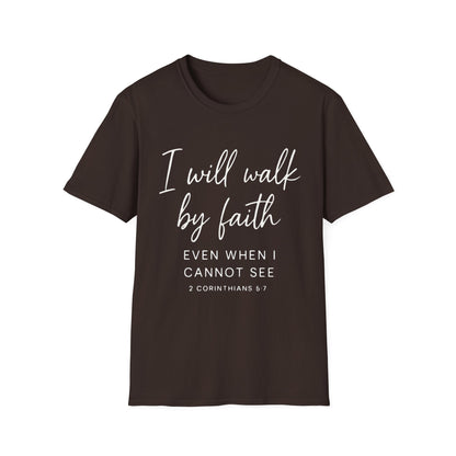 2 CORINTHIANS 5:7 T-SHIRT