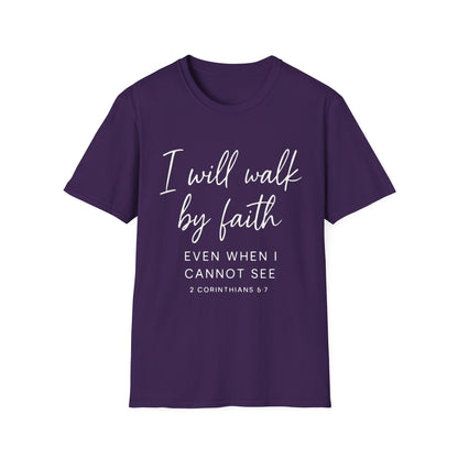 2 CORINTHIANS 5:7 T-SHIRT