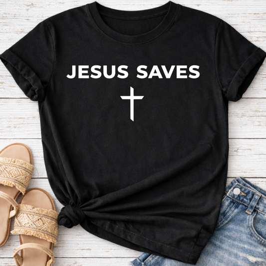 JESUS SAVES T-SHIRT