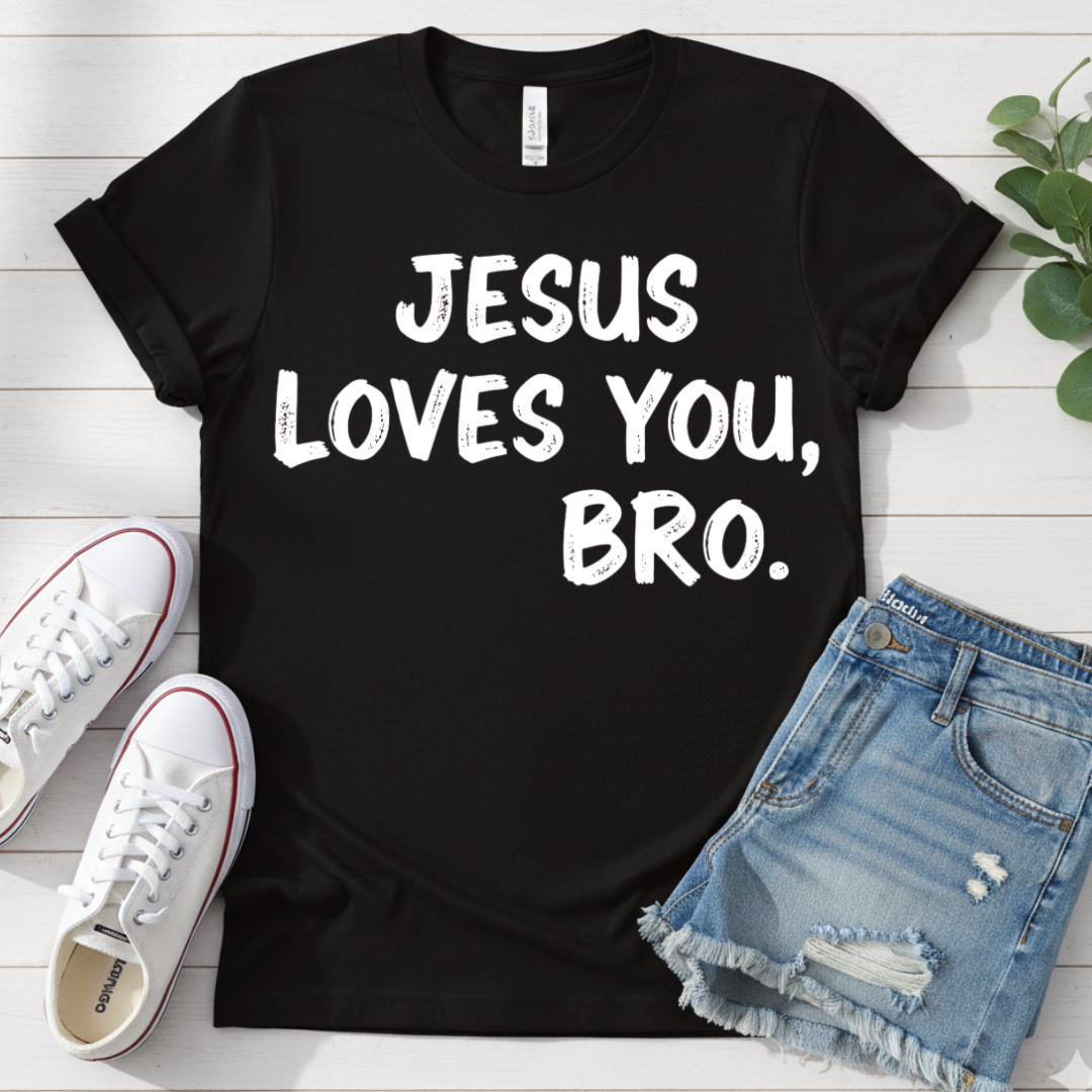 JESUS LOVES YOU BRO T-SHIRT