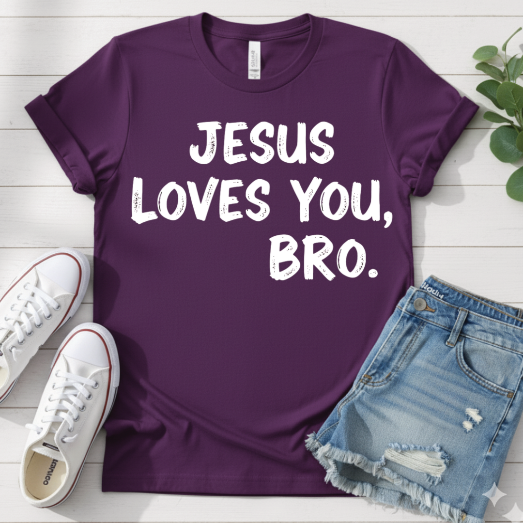 JESUS LOVES YOU BRO T-SHIRT