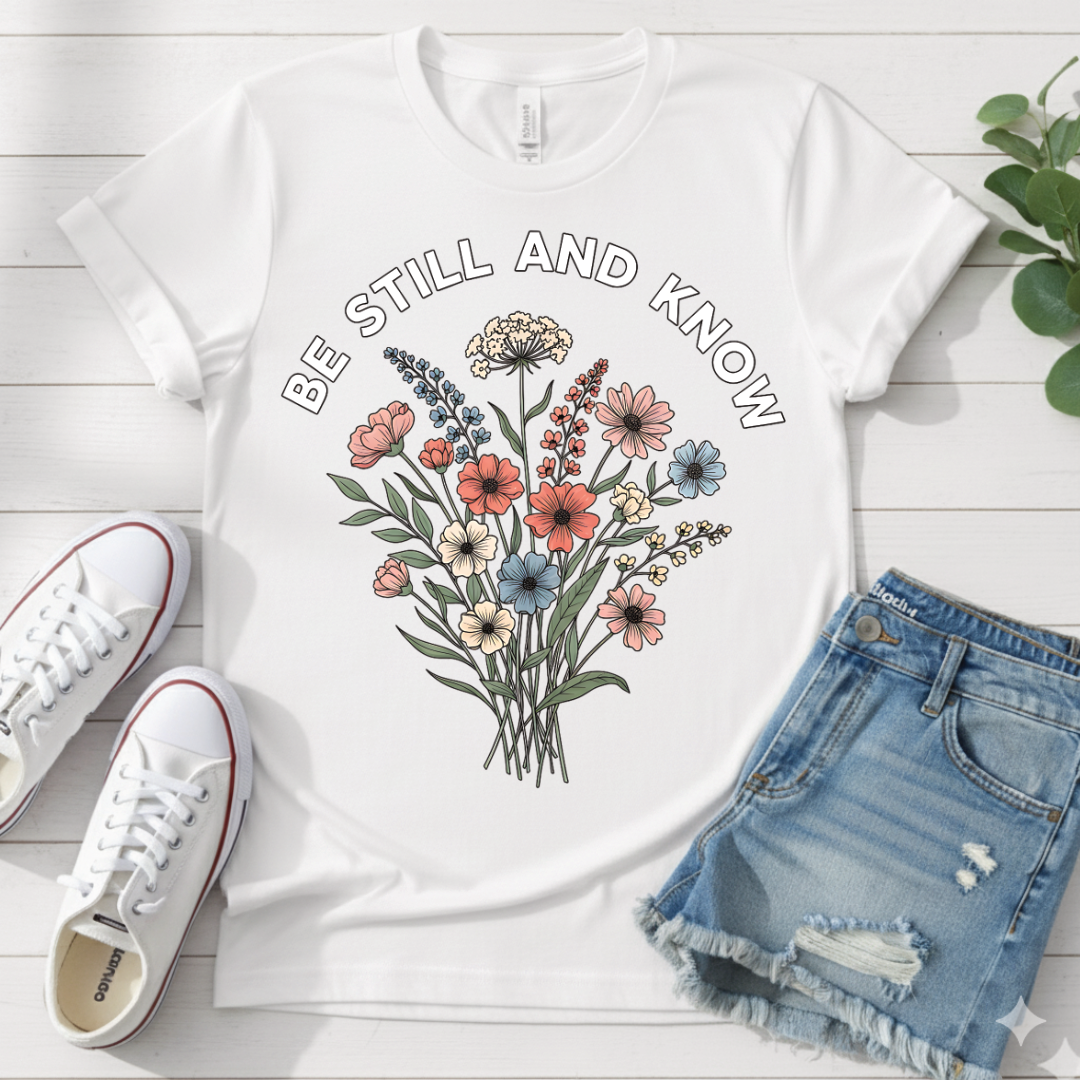 BE STILL AND KNOW T-SHIRT