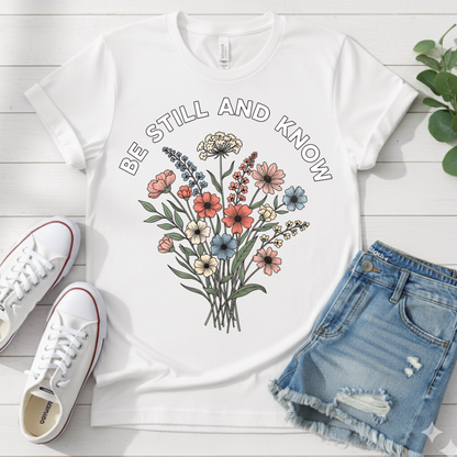 BE STILL AND KNOW T-SHIRT