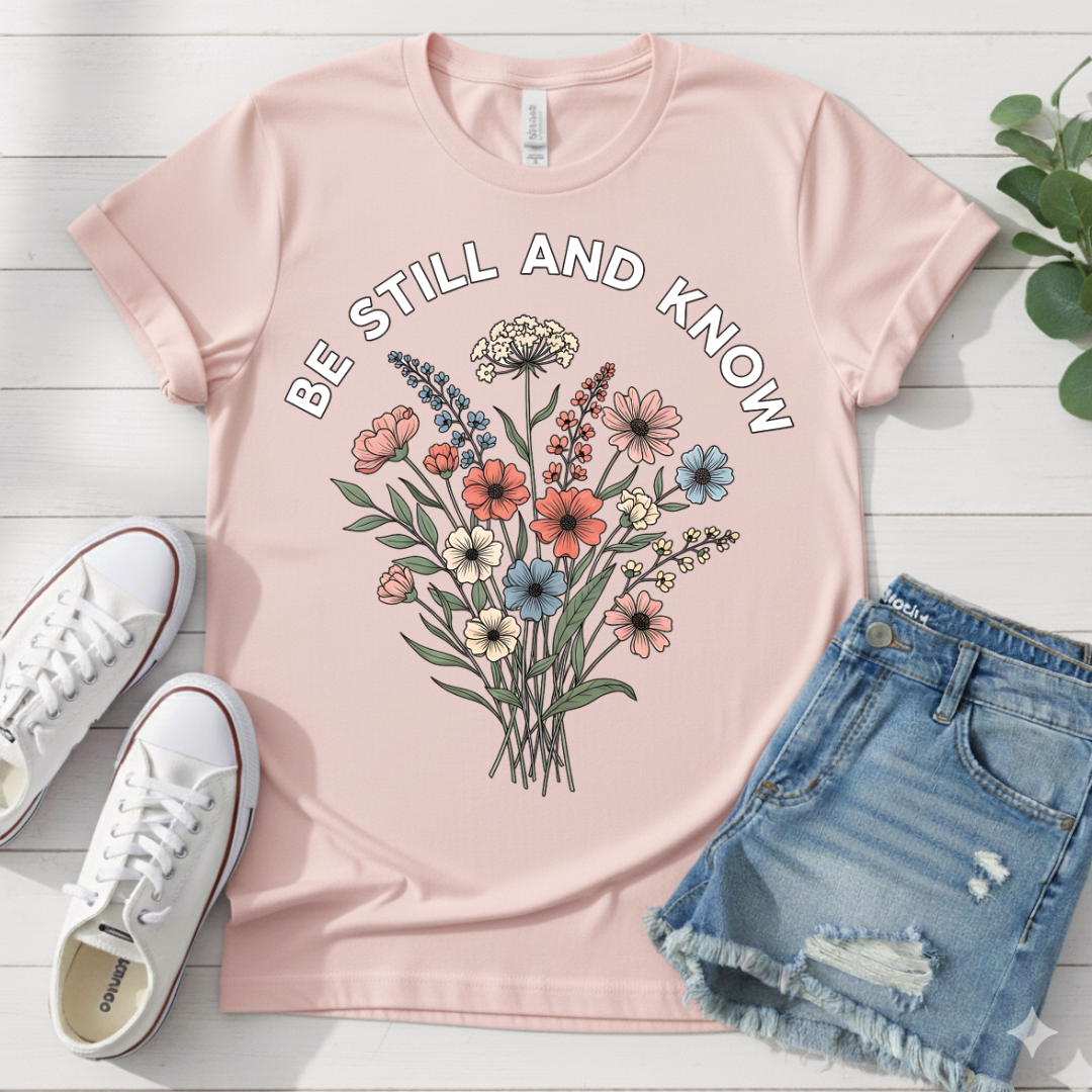 BE STILL AND KNOW T-SHIRT