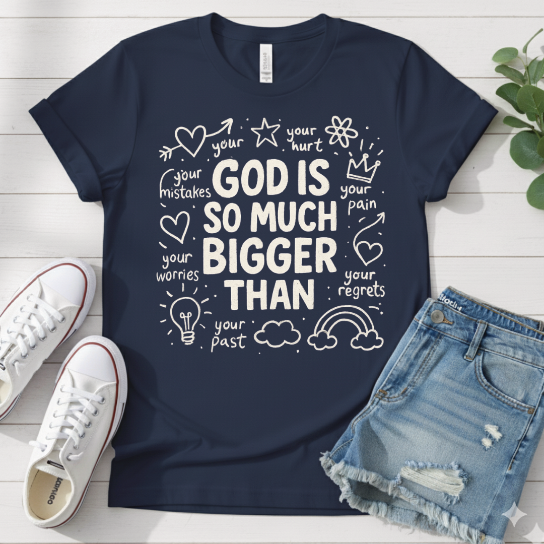 GOD IS MUCH BIGGER THAN T-SHIRT