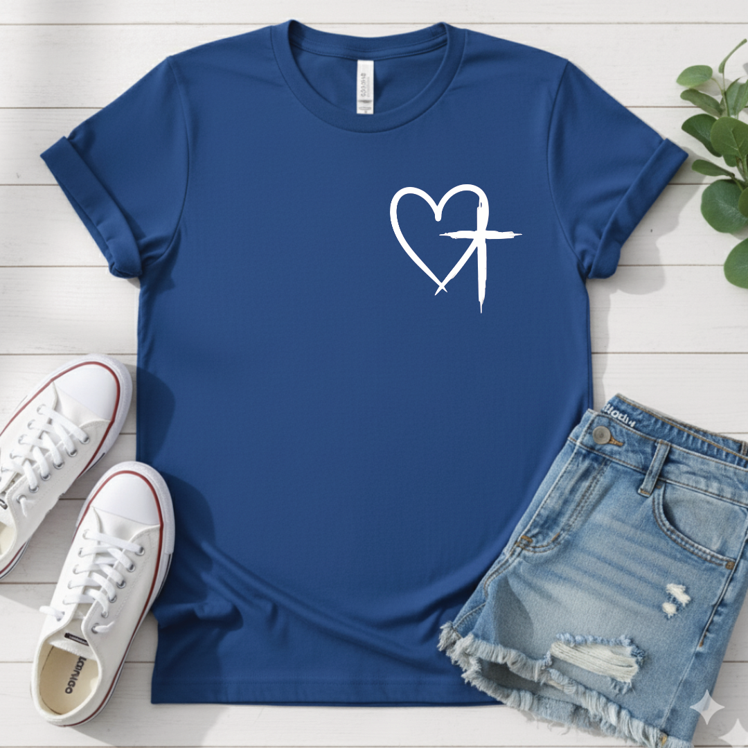 HEART CROSS T-SHIRT