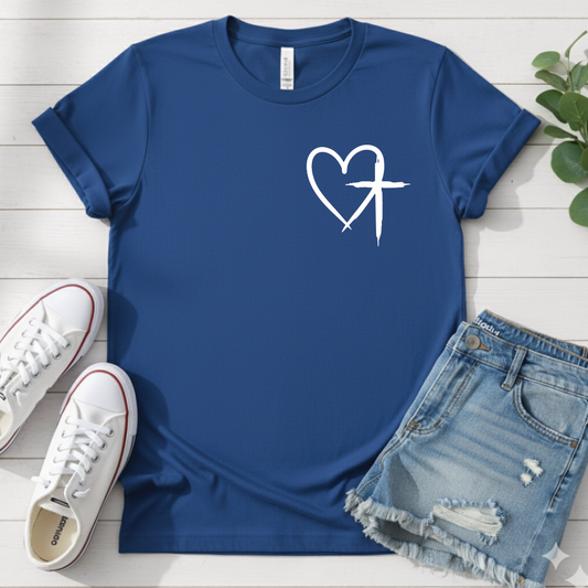 HEART CROSS T-SHIRT
