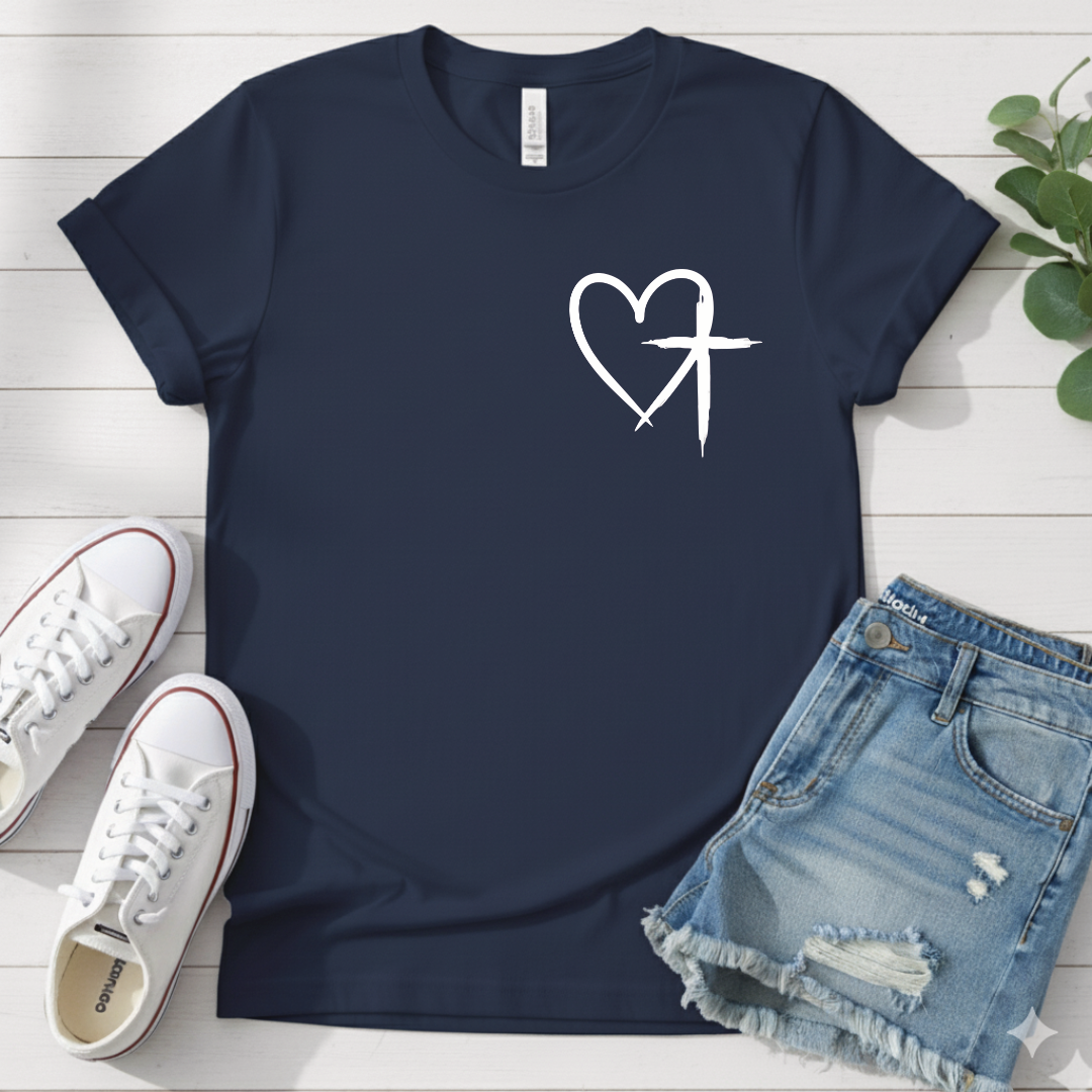 HEART CROSS T-SHIRT