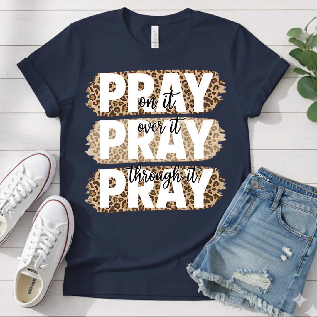 PRAY LEOPARD T-SHIRT