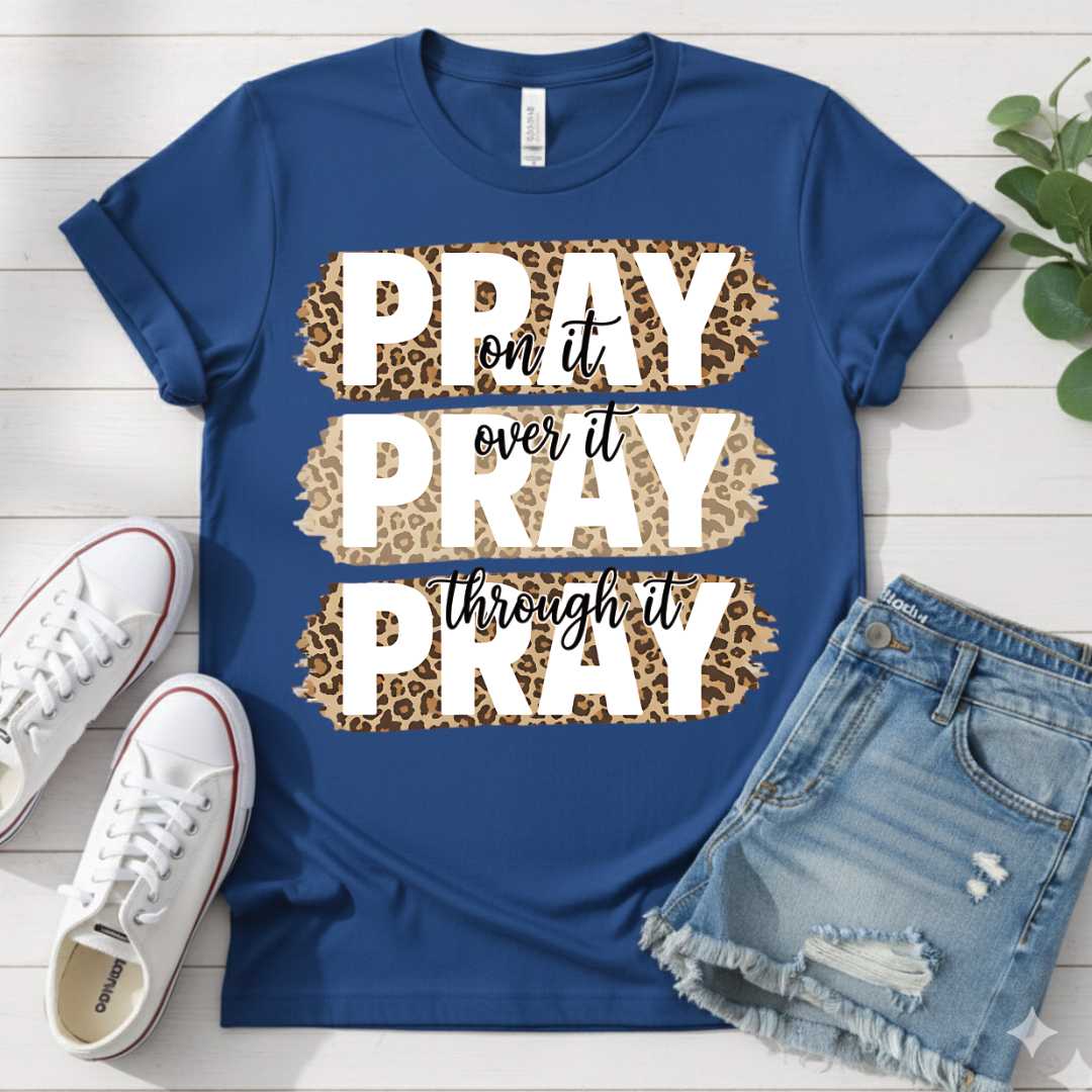 PRAY LEOPARD T-SHIRT
