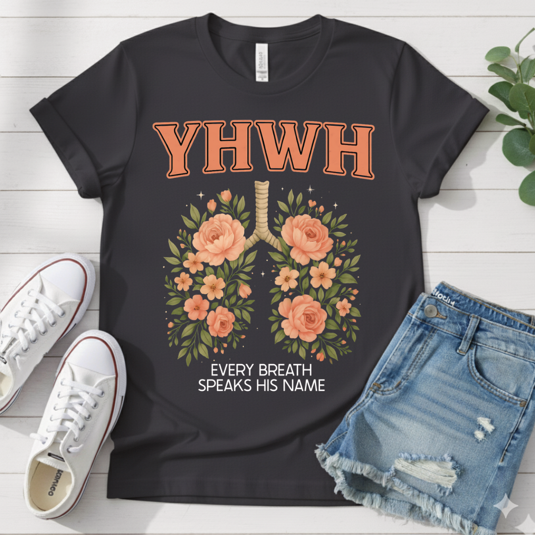 YHWH FLORAL LUNGS T-SHIRT