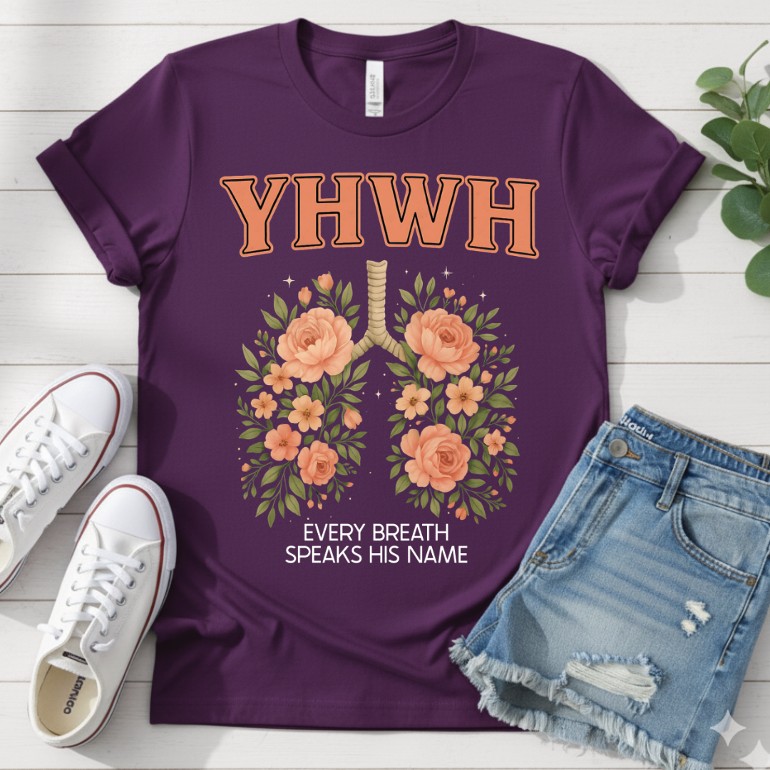 YHWH FLORAL LUNGS T-SHIRT
