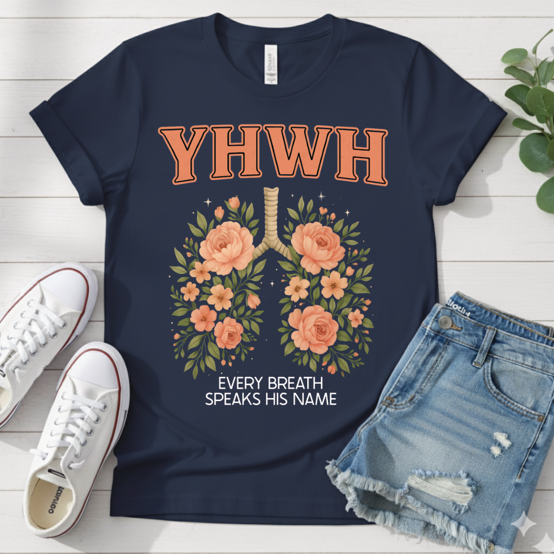 YHWH FLORAL LUNGS T-SHIRT