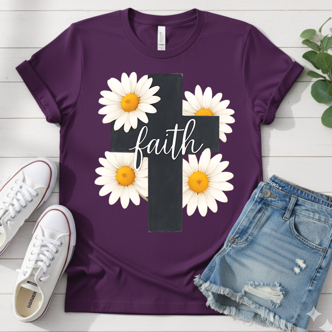 FLOWER CROSS T-SHIRT