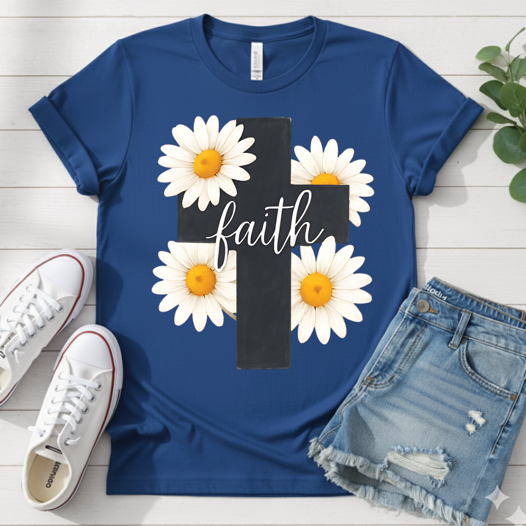 FLOWER CROSS T-SHIRT