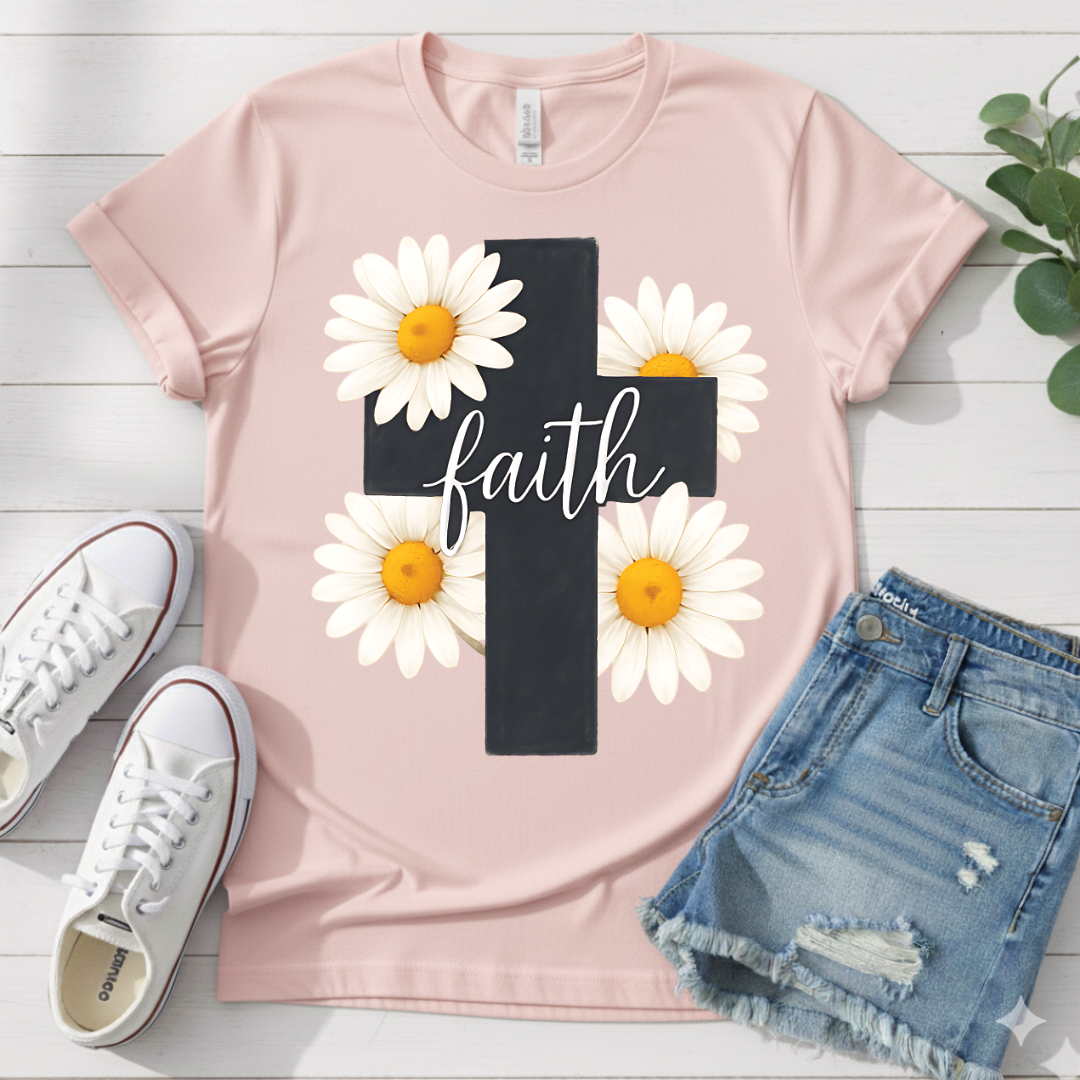 FLOWER CROSS T-SHIRT