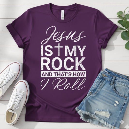 JESUS IS MY ROCK T-SHIRT