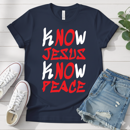 KNOW JESUS KNOW PEACE T-SHIRT