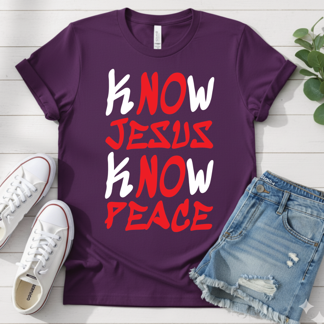 KNOW JESUS KNOW PEACE T-SHIRT
