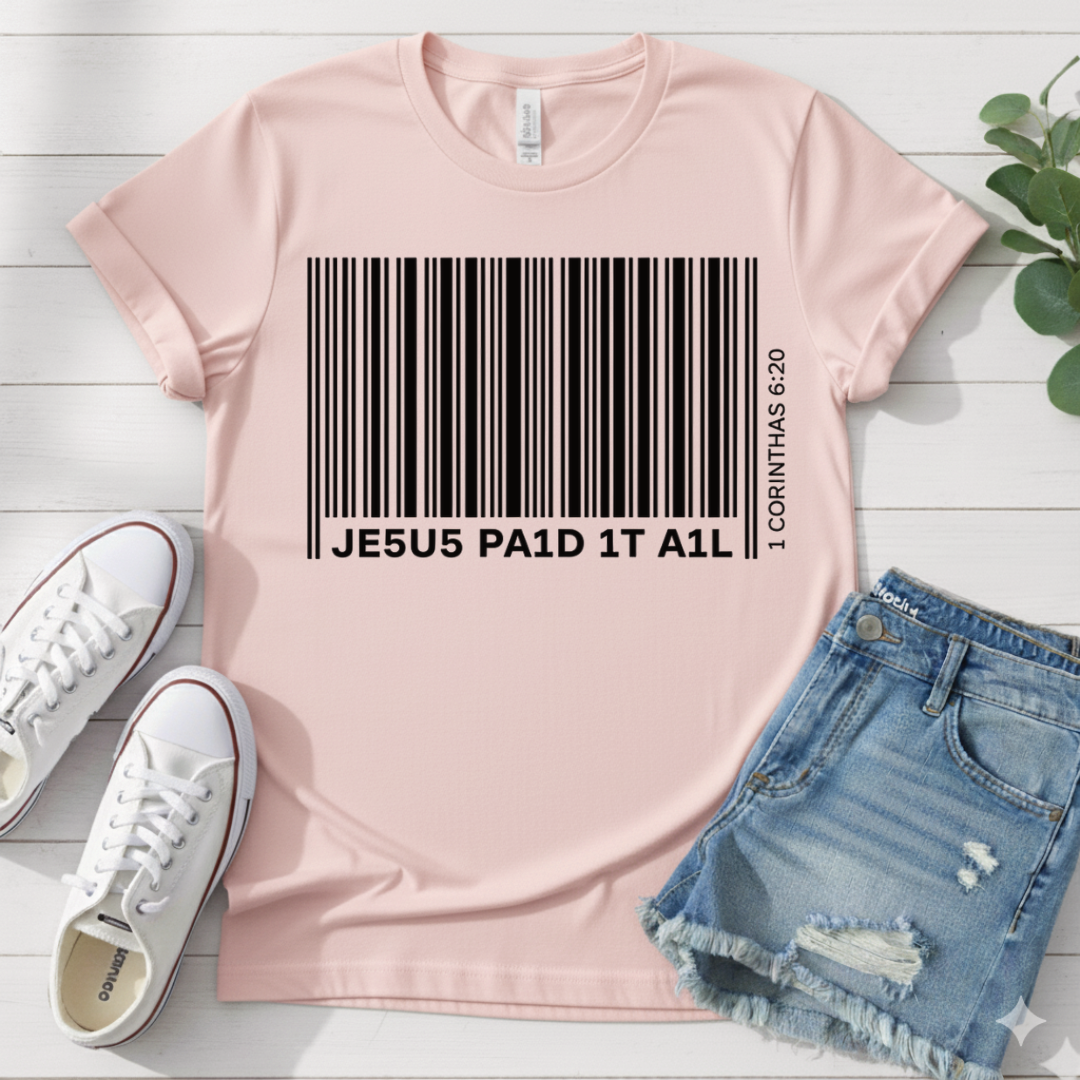 JE5US PA1D 1T A1L T-SHIRT
